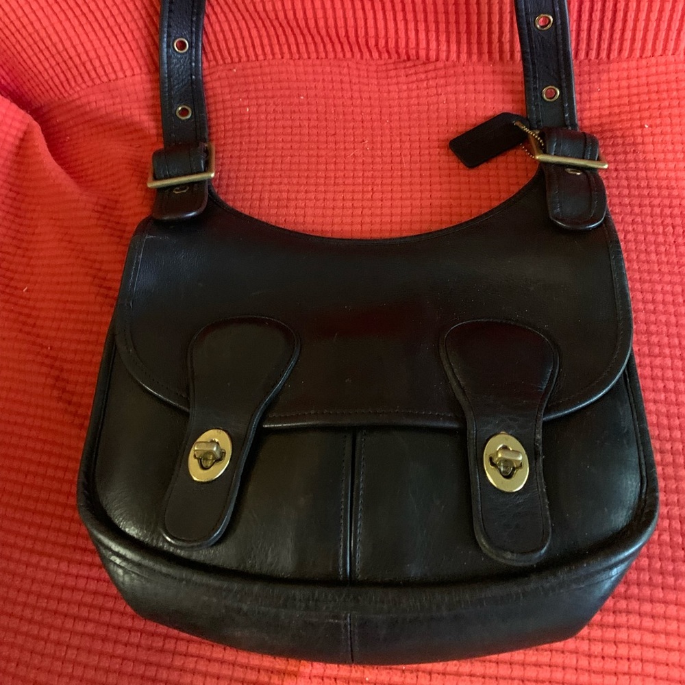 Vintage crescent coach bag